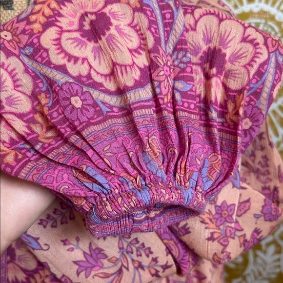 Spell & The Gypsy Collective Folk Song Boho Floral Peasant Blouse in Blossom XS - Picture 11 of 15